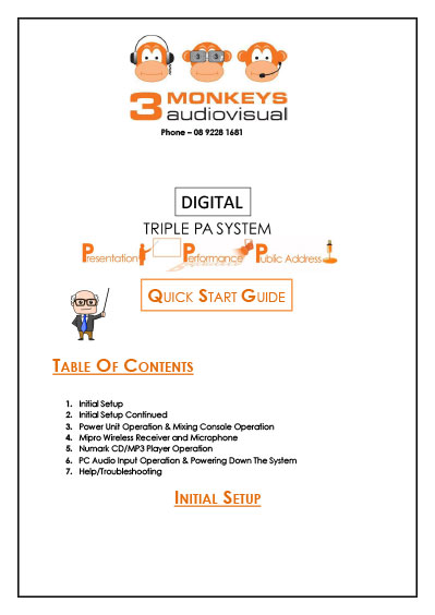Digital Triple PA Quick Start Guide