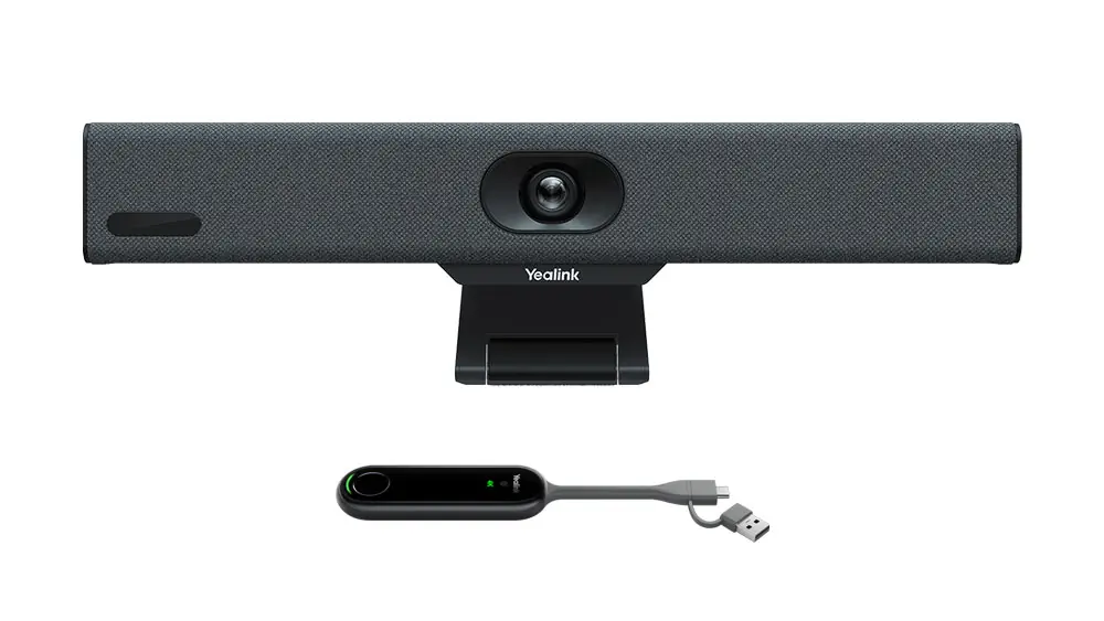 Yealink Compact MeetingBar A10 for Huddle Rooms with VCR11 Remote and WPP30 for Wireless Sharing - Image 2