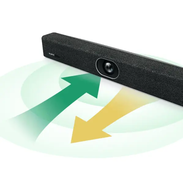 Yealink MeetingBar A20 All-in-One Collaboration Bar for Small Rooms with VCR11 remote - Image 5