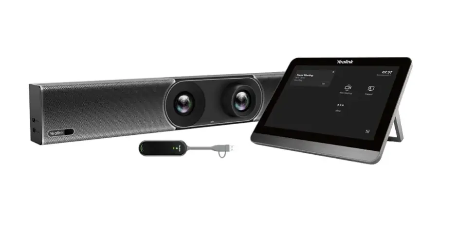 Yealink MeetingBar A30 All-in-One Collaboration Bar for Medium Rooms with 8 inch Touch Panel and Wireless Content Sharing - Image 4